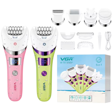 Tondeuse Professionnelle Kit 5 en 1 pour Femme VGR V759